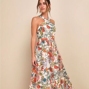 Lulu's Multicolor Floral Maxi Dress